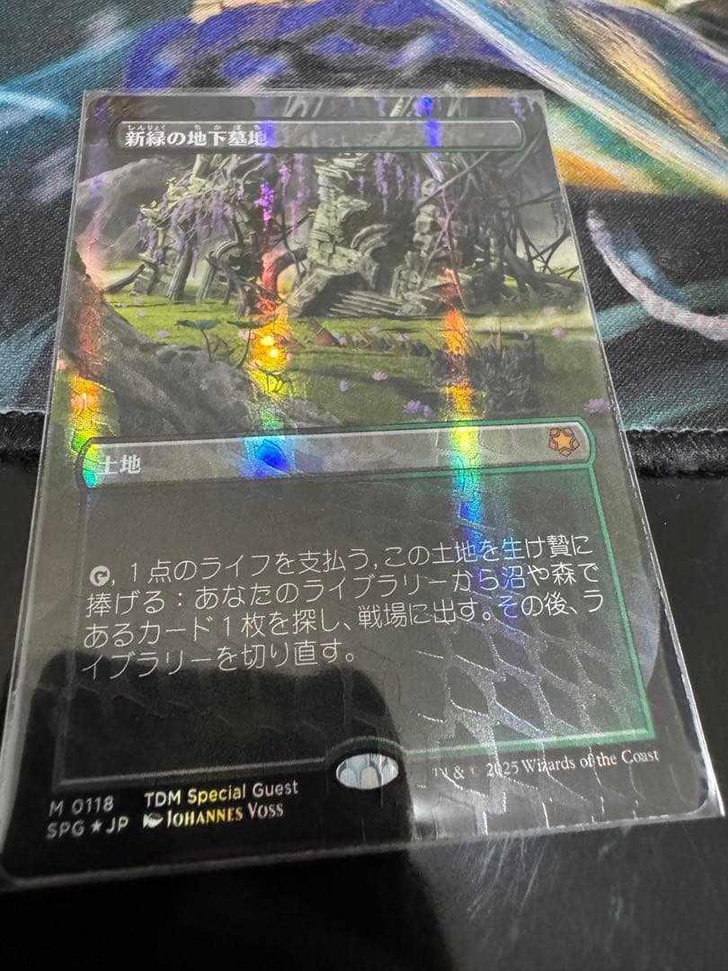 ドラゴンスケイルfoil 新緑の地下墓地 1枚 日本語