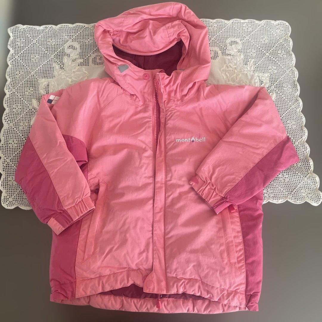 mont-bell 子供用スキーウェアセット ピンク