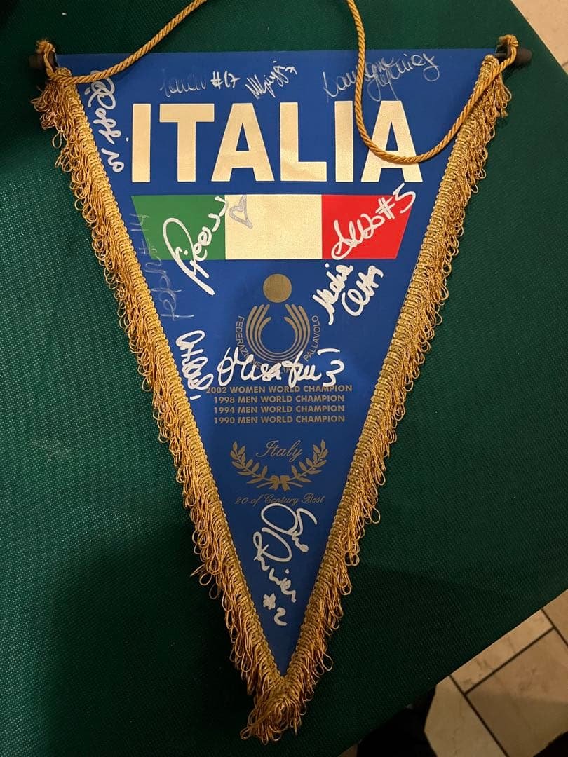 イタリア サイン入り フラッグ
