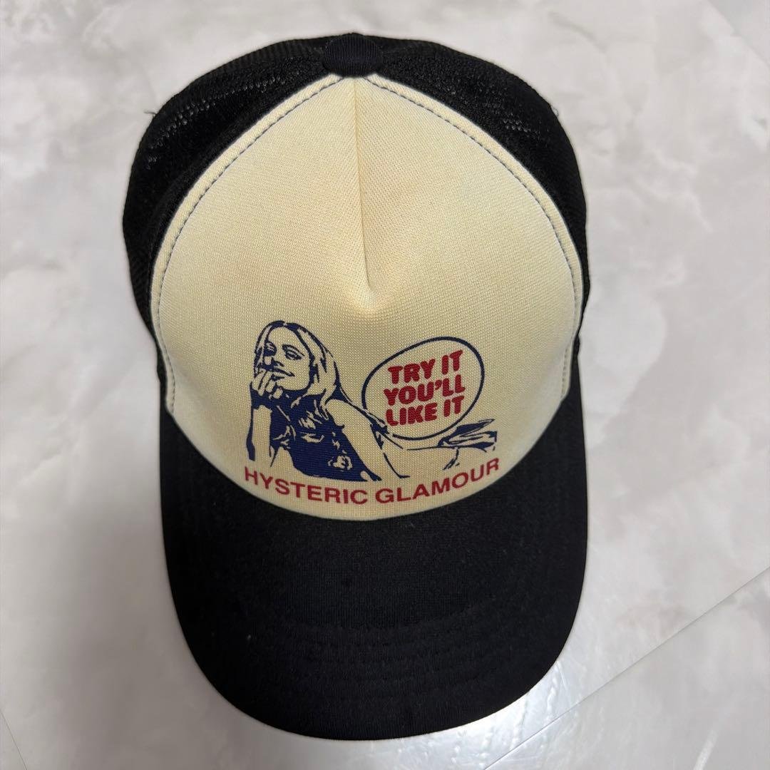 HYSTERIC GLAMOUR メッシュキャップ ブラックヒステリックグラマー