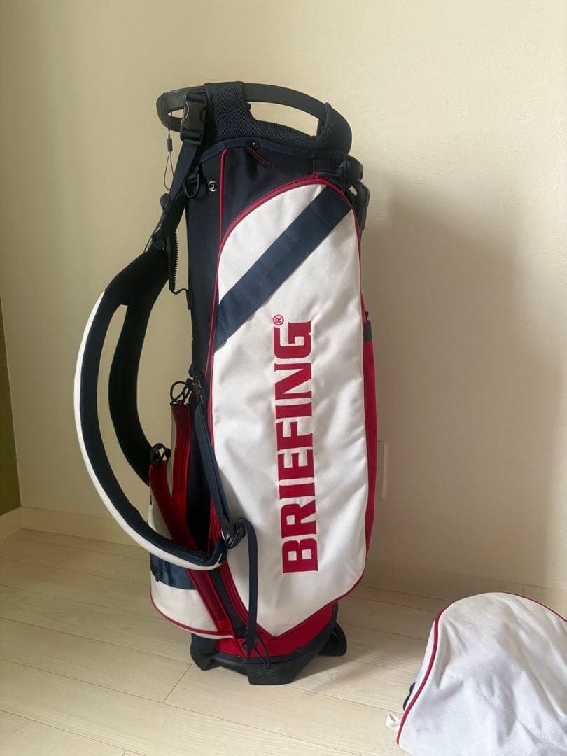 BRIEFING CUP ブリーフィング キャディバッグ ホワイト/レッド