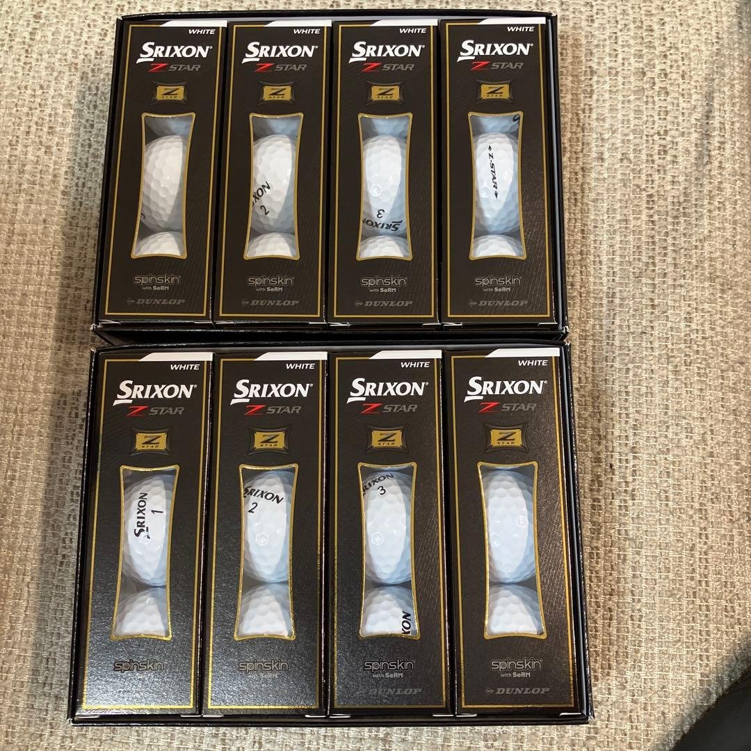 Srixon Z STAR ホワイトゴルフボール 24個セット