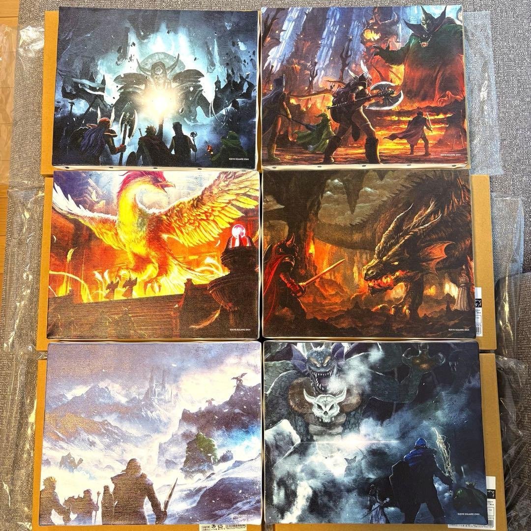 ドラゴンクエスト 1&2 キャンバスアート　箱付き6種コンプ　ドラクエ3