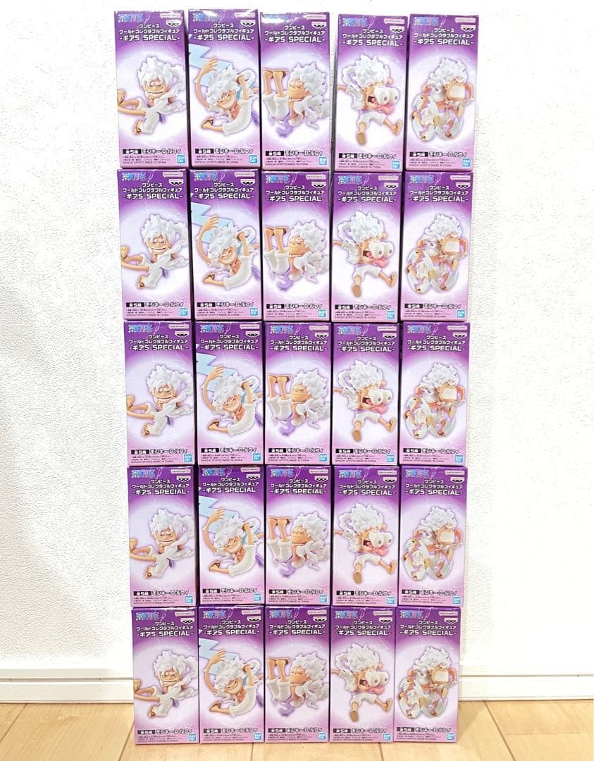 ワンピース ワールドコレクタブルフィギュア 初版 ギア5スペシャル ニカ5セット