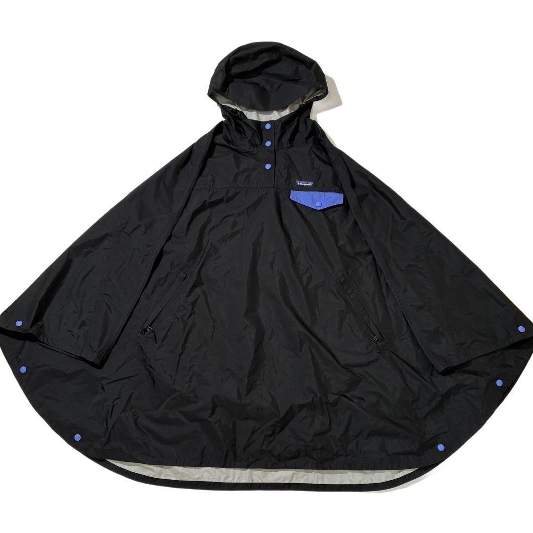 美品 patagonia パタゴニア レインポンチョ レインコート レディース