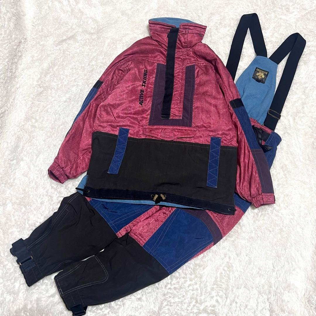 DESCENTE スノーウェア　ハーフジップ　スキーウェア　セットアップ
