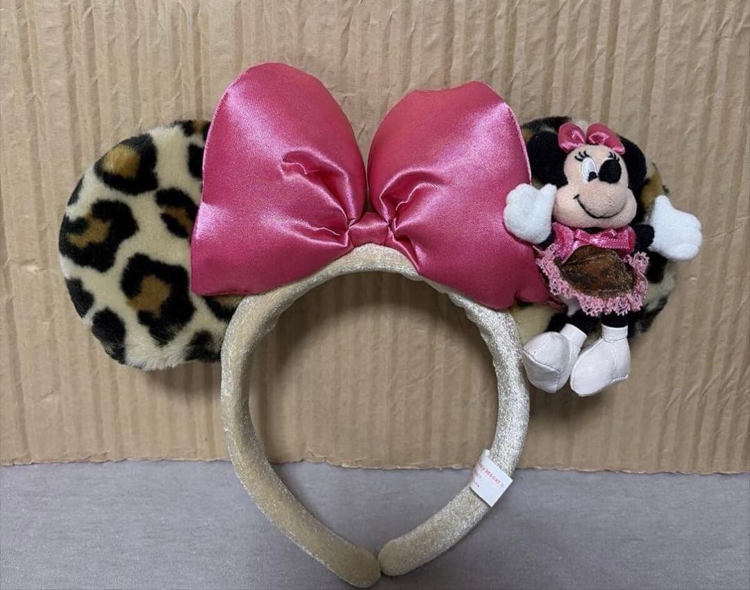かりん　ディズニー　ミニー　カチューシャ　ヒョウ柄　レオパード