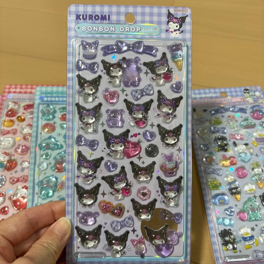 新品　ボンボンドロップシール　サンリオ　はぴだんぶい　まとめ売り　5種