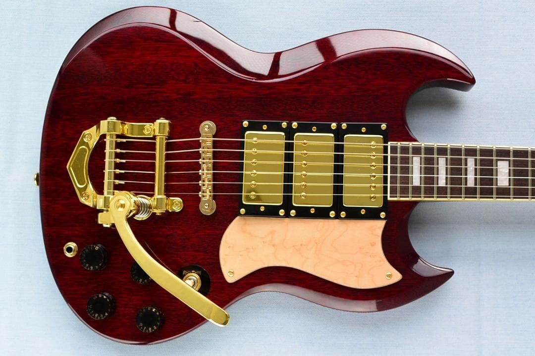 Aria Pro II SL500D 80年 3ピックアップ Bigsby SG