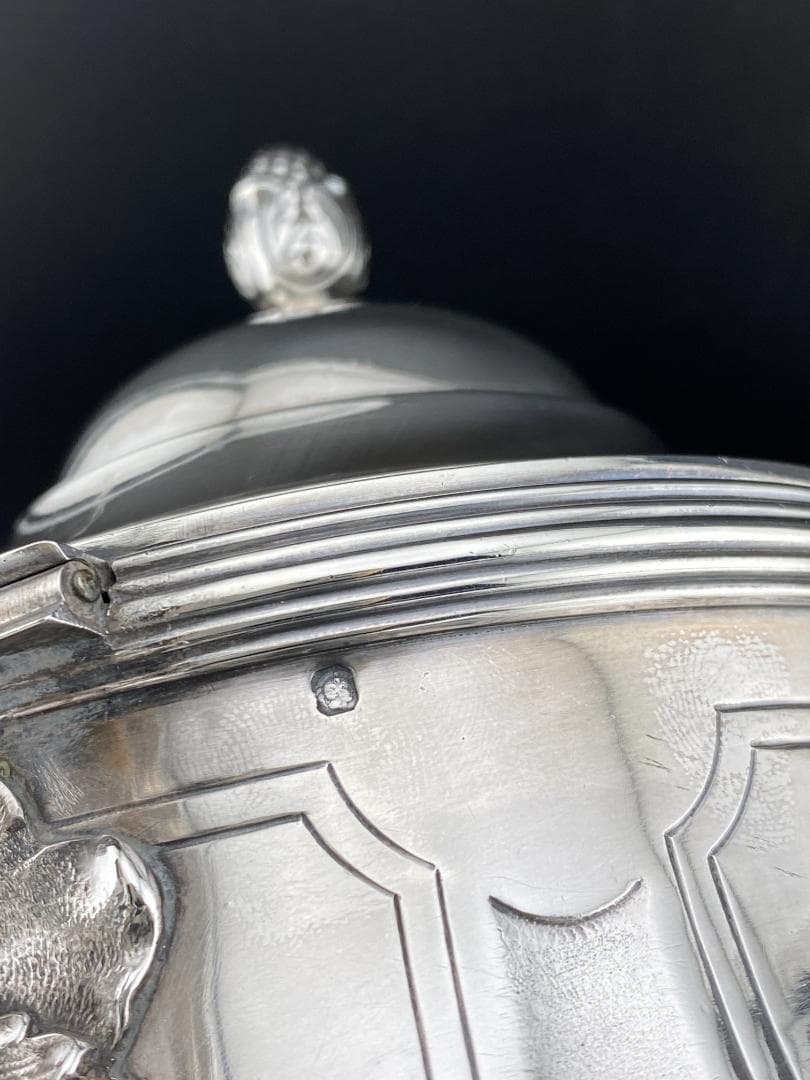 I25 フランス 楽器文様 オーケストラ 純銀950 ティーポット コーヒー