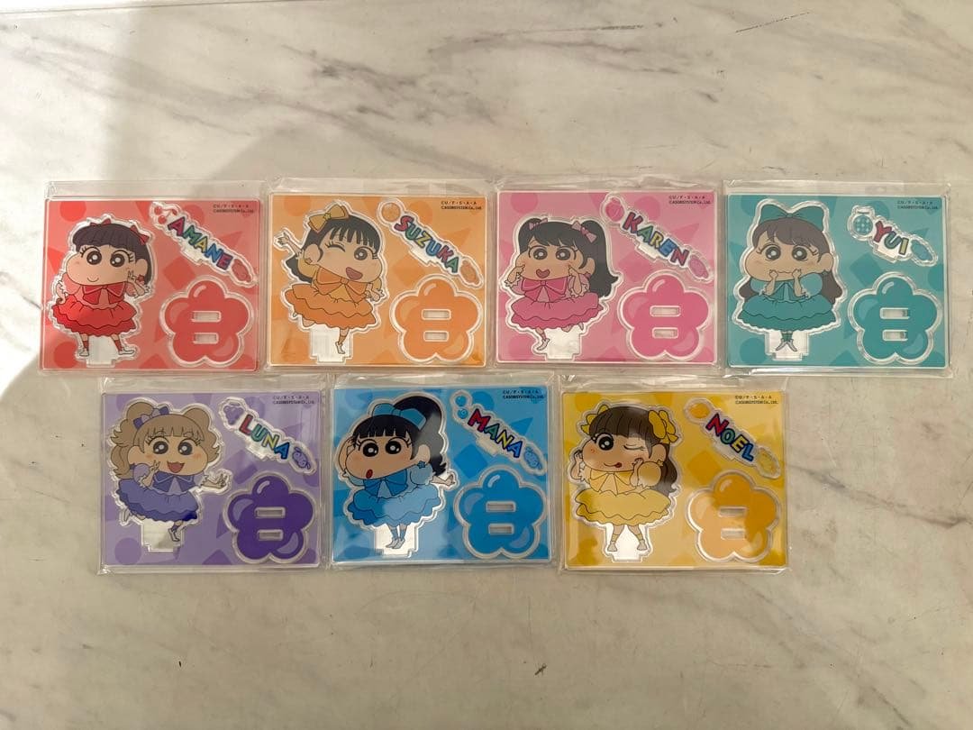 FRUITS ZIPPER ×クレヨンしんちゃん アクリルスタンド 全7種セット