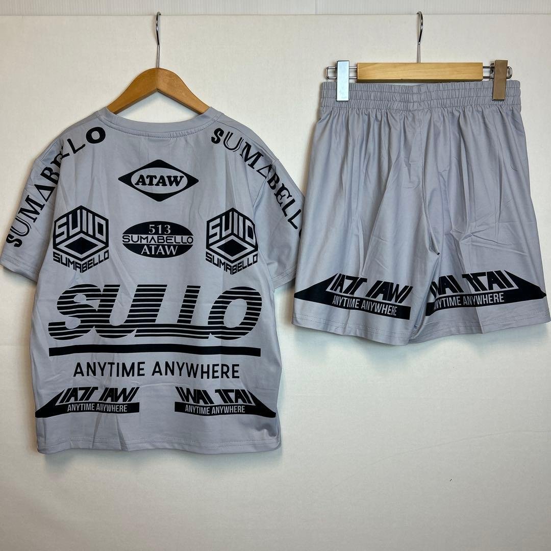 150cm sullo スージョ ジュニアプラシャツプラパン　グレー