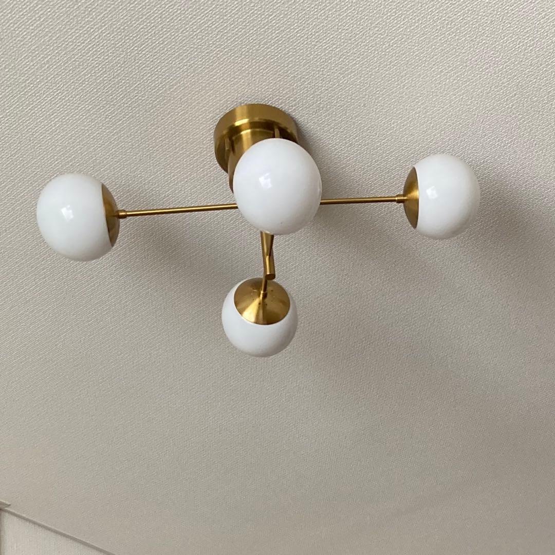 シーリングライト　リュネット　ゴールド