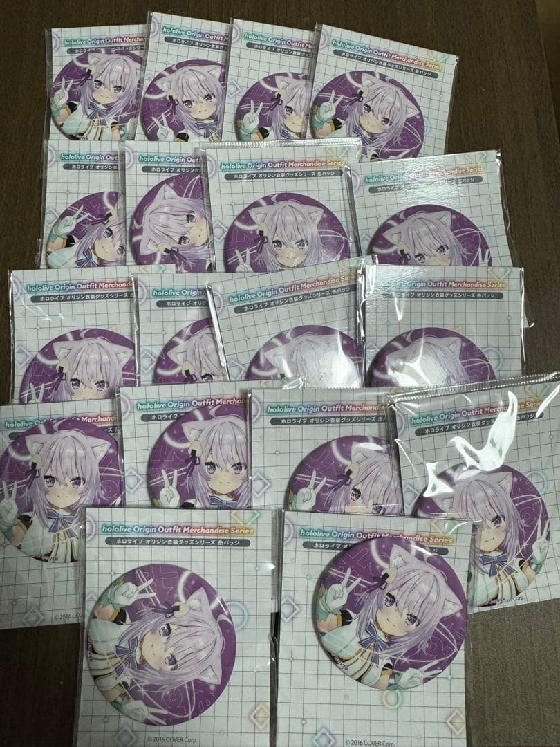 ホロライブ 猫又おかゆ 缶バッジ オリジン衣装　18個