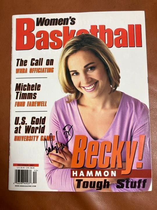 WNBA Becky Hammon サイン入り雑誌