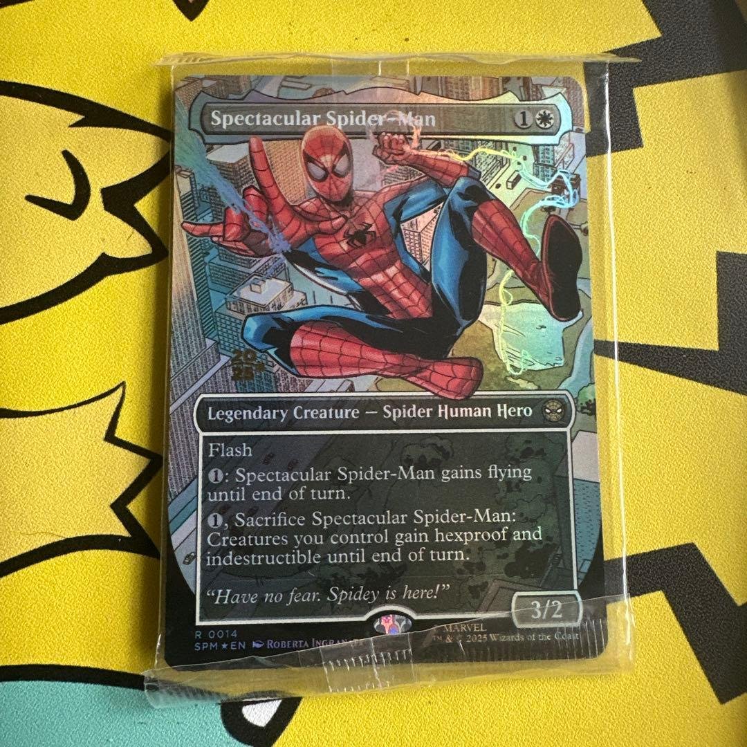 【EN】【Foil】ボーダーレス スペクタキュラースパイダーマン プレリ　プロモ