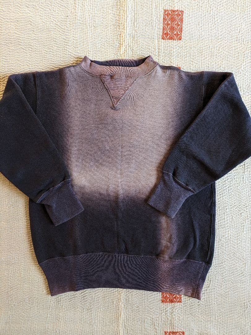 40s Champion 両V スウェット ネイビー