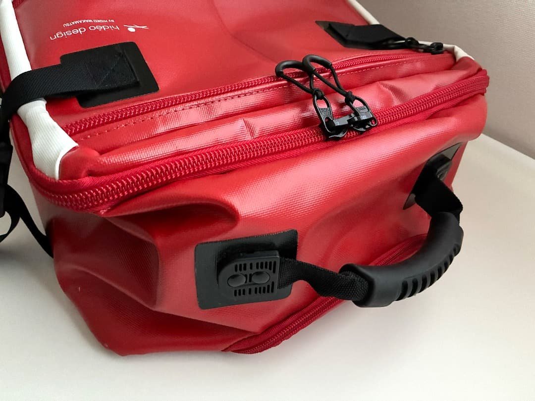 ヒデオ ワカマツTARPAULIN 30Lソフトスーツケース 赤
