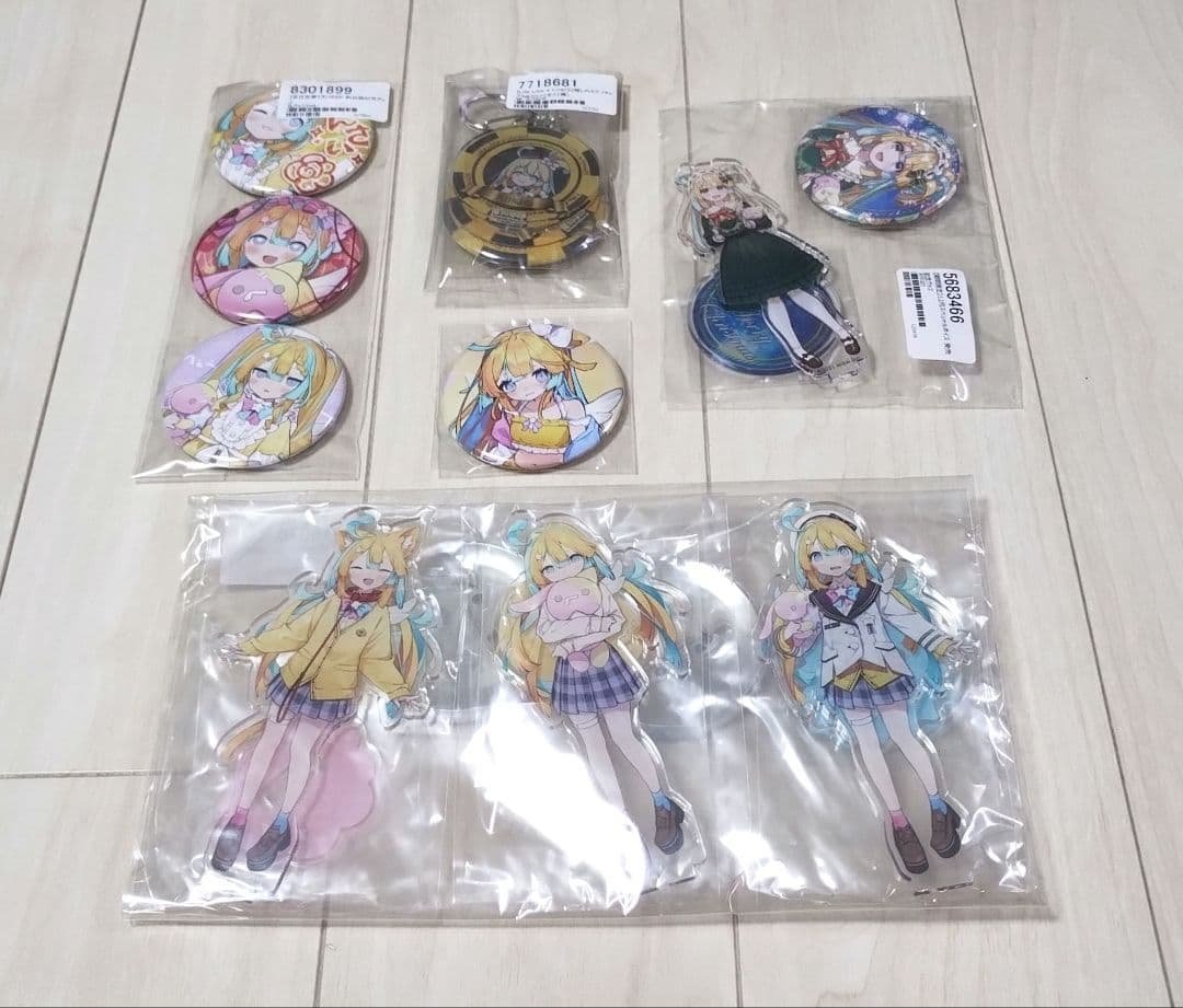 天川はの　VTuber　アクリルスタンド　缶バッジ　キーホルダー　まとめ売り
