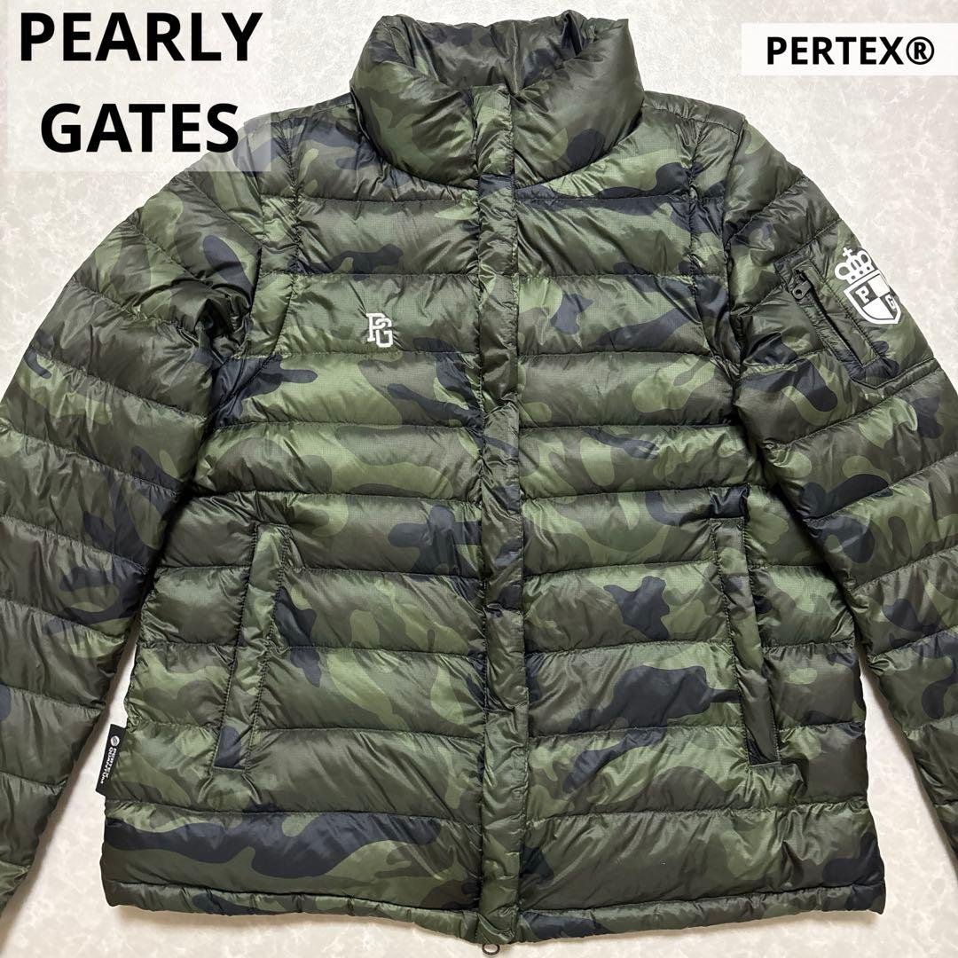 パーリーゲイツ★PERTEX®★カモフラ柄★ダウンジャケット【レディース 0（S