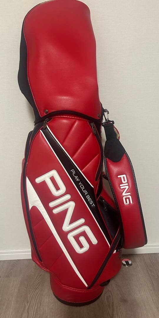PING ゴルフバッグ レッド