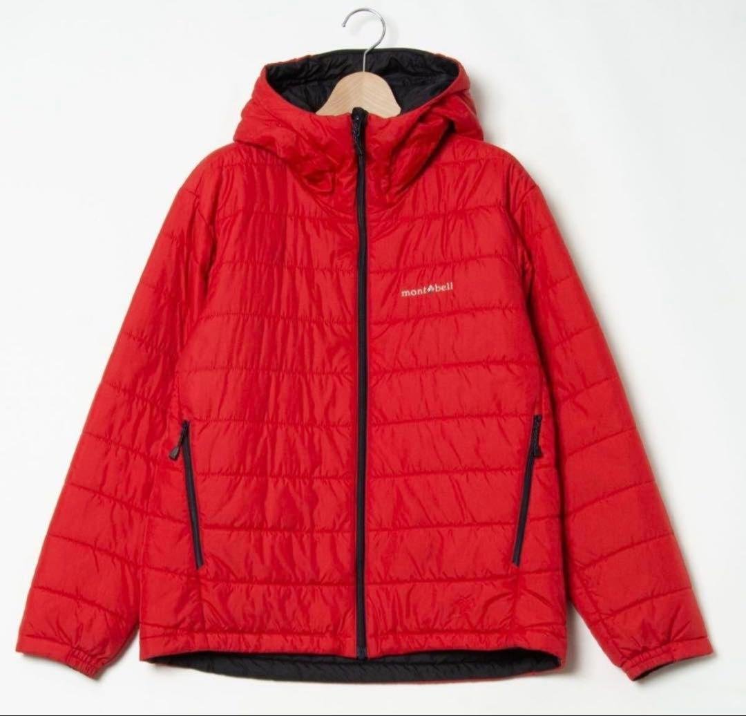 美品✨mont-bell・リバーシブル サーマランド パーカ メンズS 中綿入り