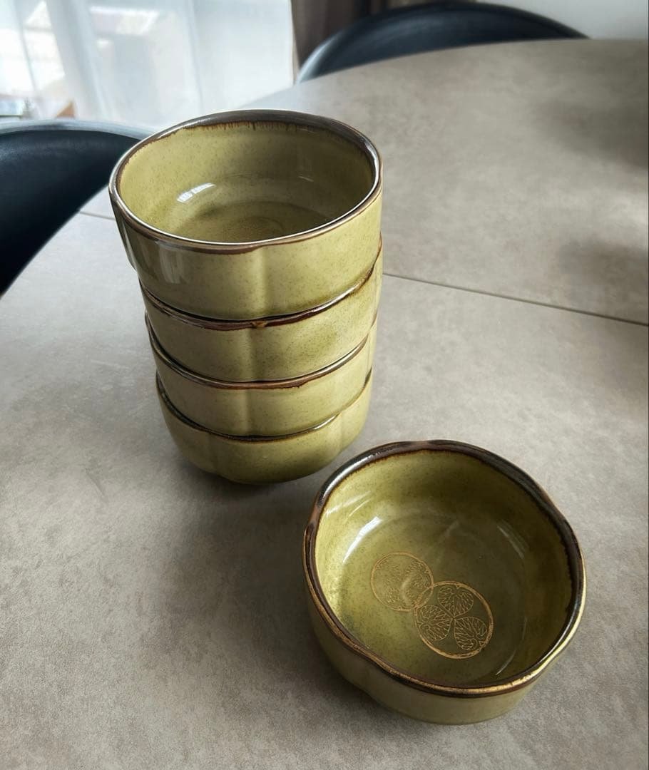 【破格】徳川家家紋(三つ葉葵)重ね皿5枚 和骨董 名物歴史物 江戸時代家康 珍品