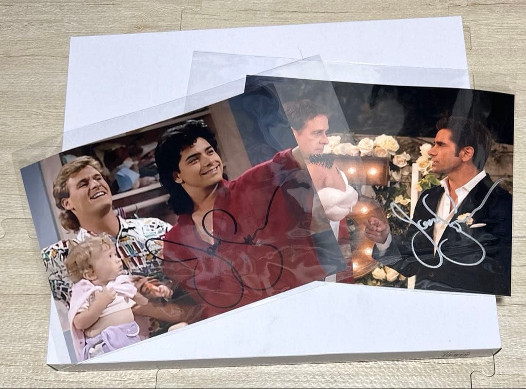 ジョン・ステイモス フルハウス ジェシー役 直筆サイン入りポートレートセット