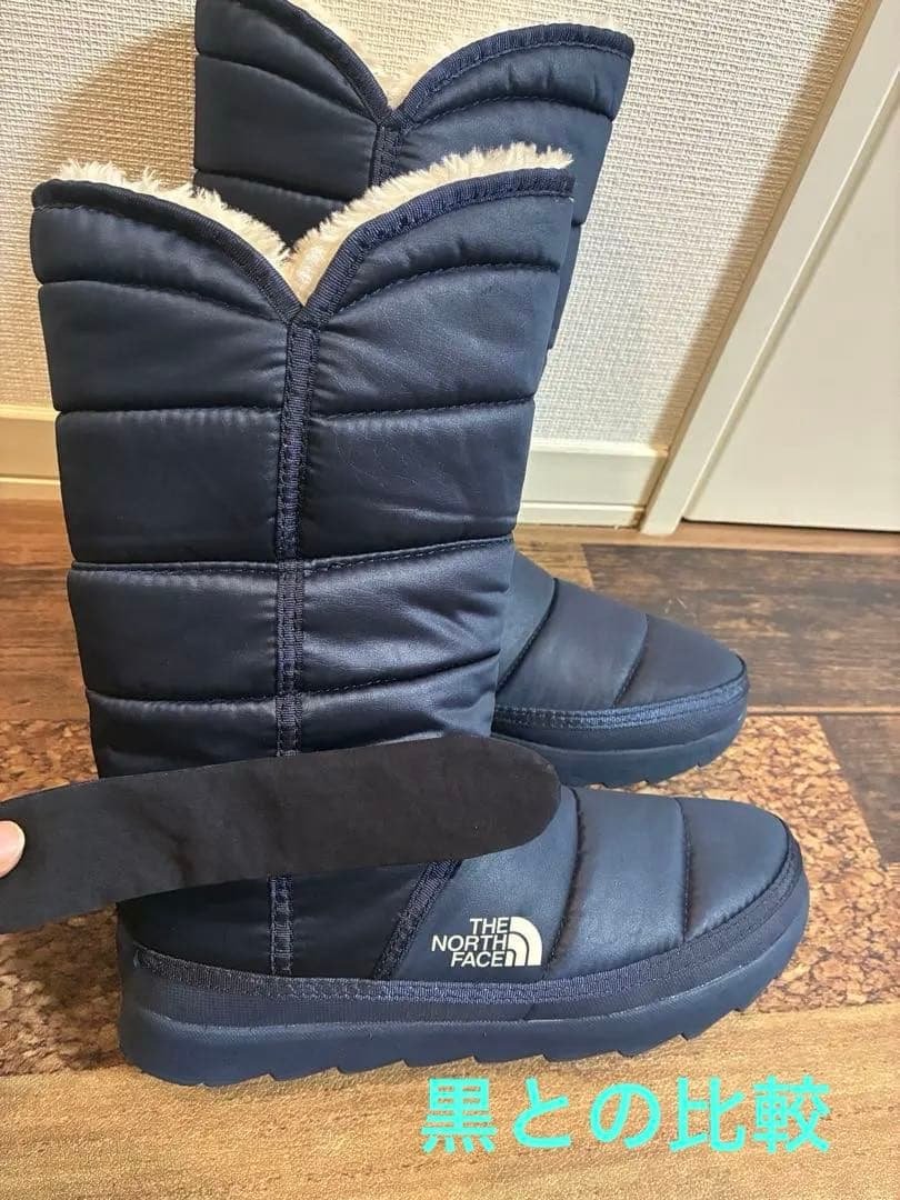 極美品　ノースフェイス　スノーブーツ PrimaLoft使用　ダークネイビー